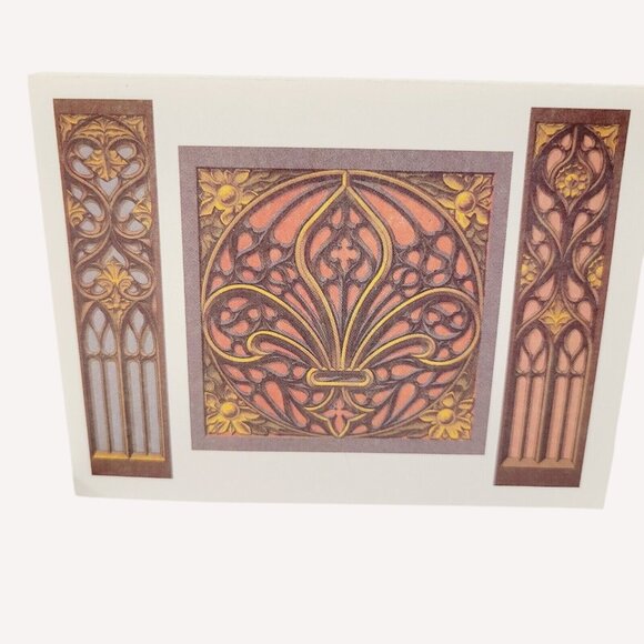 Vtg Middle Ages Patterns Mid Century Blank Note Greeting Cards Stuart Hall - Picture 1 of 5